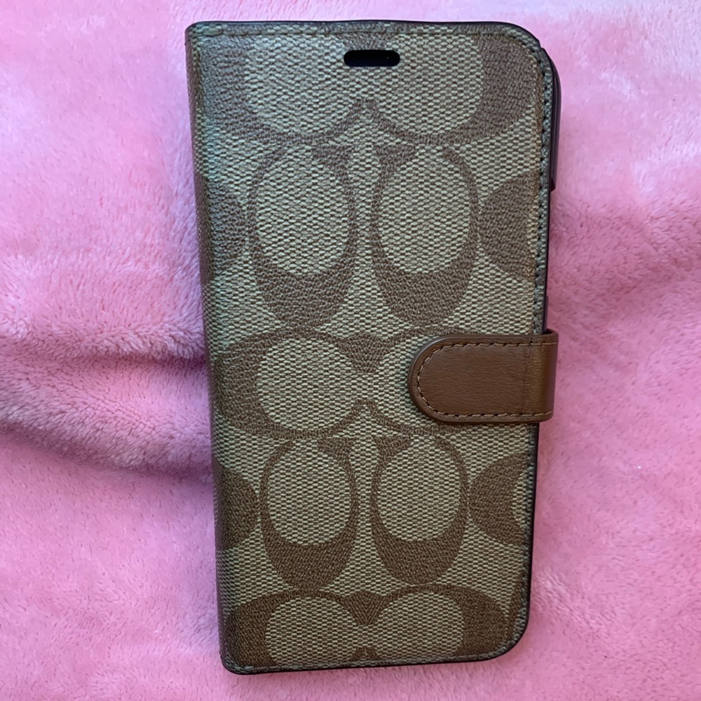 iPhone XS/X REAL COACH PHONE CASE/CARD HOLDER